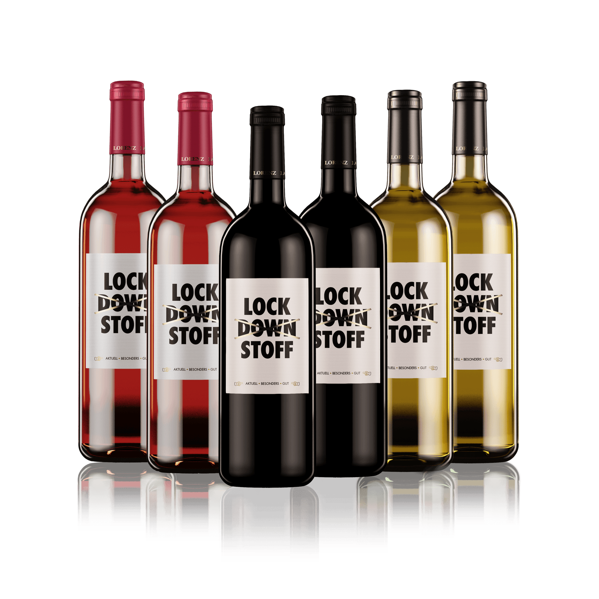 LockDownStoffe Mix - 6 Flaschen Ökologischer Wein